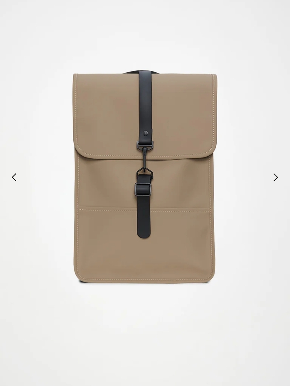 Men's Tan Backpack with Black Strap